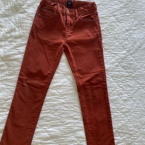 Gap boys orange slim jeans size 7
